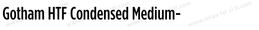 Gotham HTF Condensed Medium字体转换